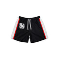 Black "RR" Windbreaker Shorts